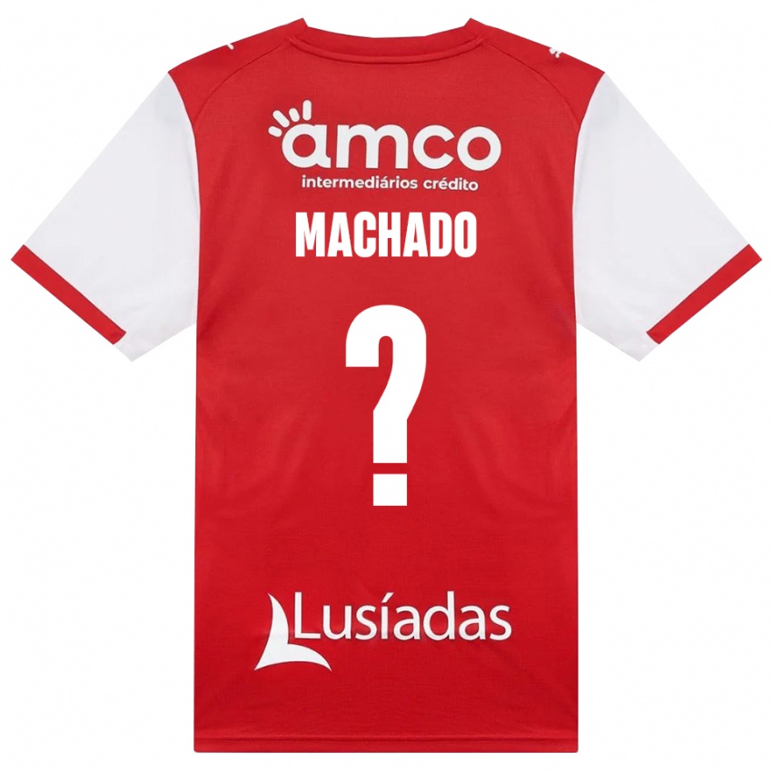נשים Afonso Machado #0 לבן אדום שחור ג'רזי ביתית 2026/27 חולצה קצרה