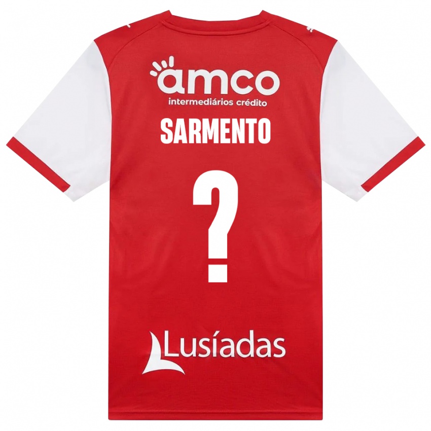 נשים Bernardo Sarmento #0 לבן אדום שחור ג'רזי ביתית 2026/27 חולצה קצרה