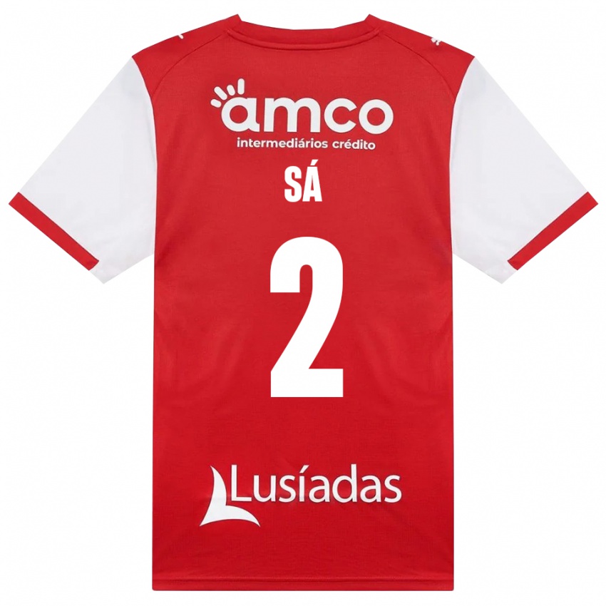 נשים Henrique Sá #2 לבן אדום שחור ג'רזי ביתית 2026/27 חולצה קצרה
