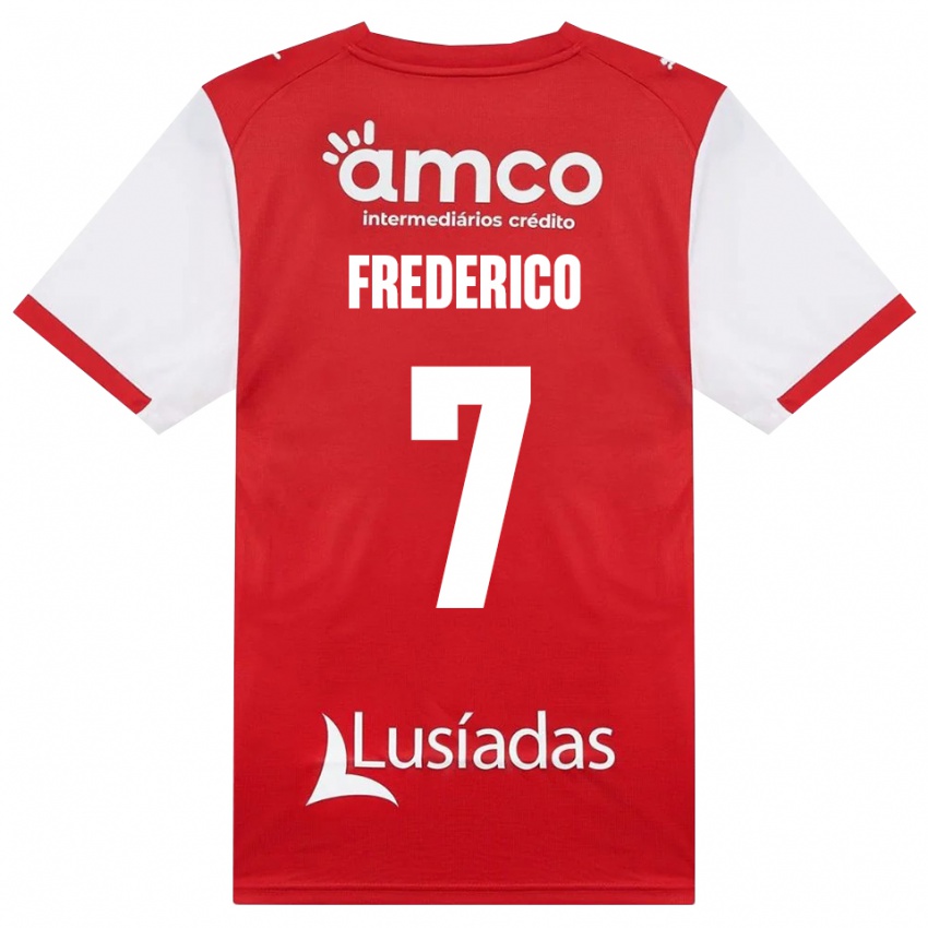 נשים Frederico Silva #7 לבן אדום שחור ג'רזי ביתית 2026/27 חולצה קצרה