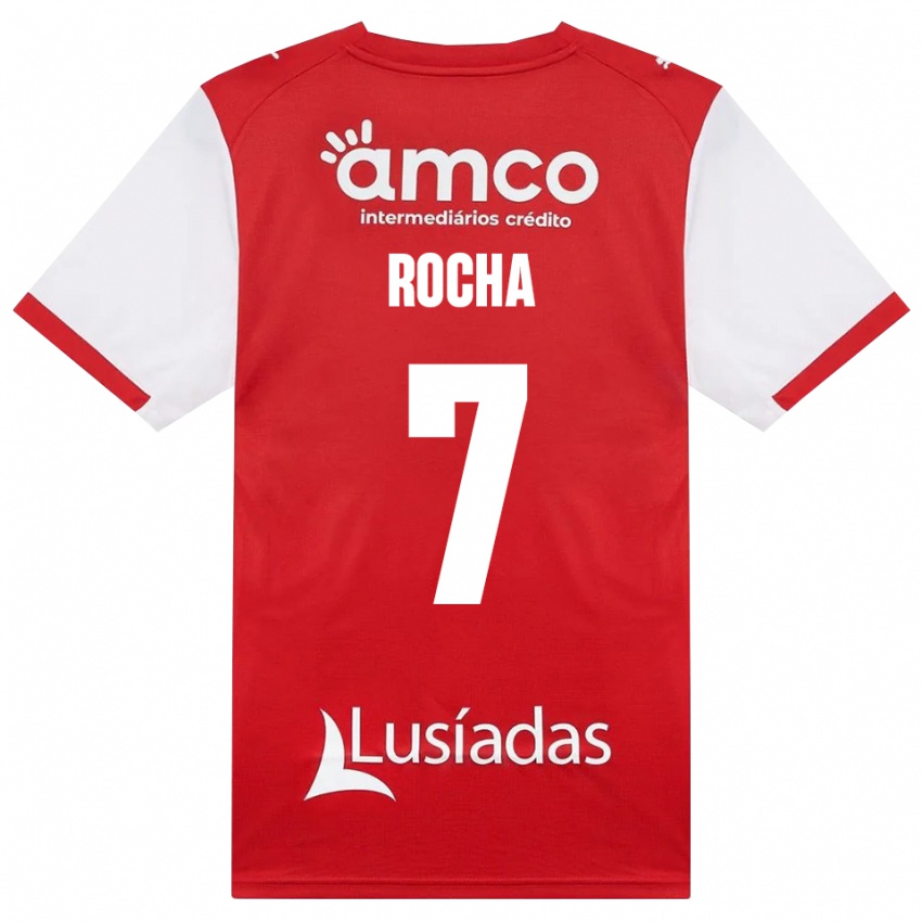 נשים Carolina Rocha #7 לבן אדום שחור ג'רזי ביתית 2026/27 חולצה קצרה