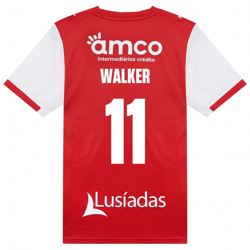 נשים Ellie Walker #11 לבן אדום שחור ג'רזי ביתית 2026/27 חולצה קצרה