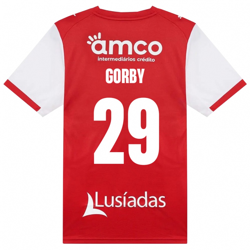 נשים Gorby #29 לבן אדום שחור ג'רזי ביתית 2026/27 חולצה קצרה