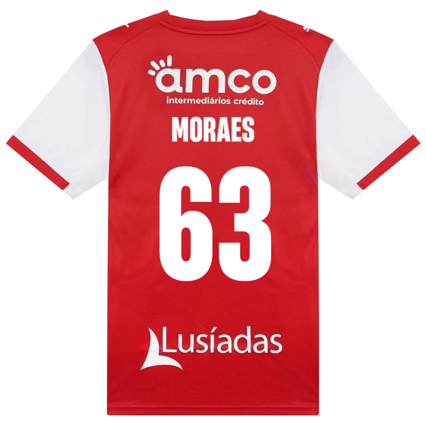 נשים Guilherme Moraes #63 לבן אדום שחור ג'רזי ביתית 2026/27 חולצה קצרה