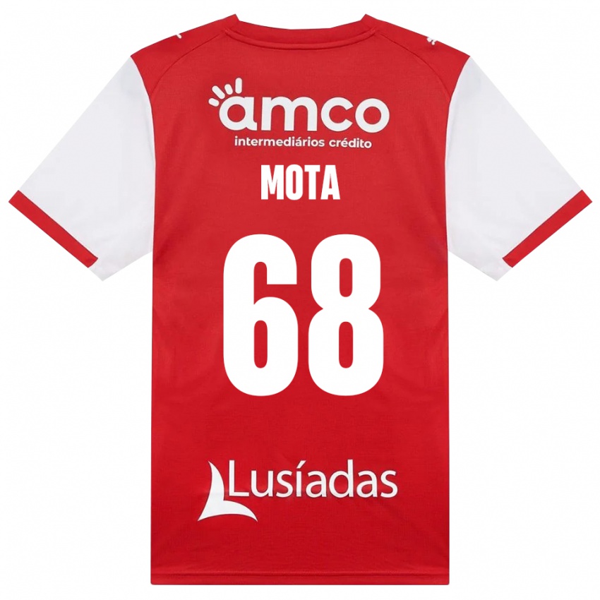 נשים Edgar Mota #68 לבן אדום שחור ג'רזי ביתית 2026/27 חולצה קצרה