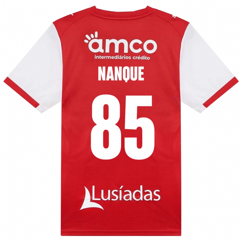נשים Edgar Nanque #85 לבן אדום שחור ג'רזי ביתית 2026/27 חולצה קצרה