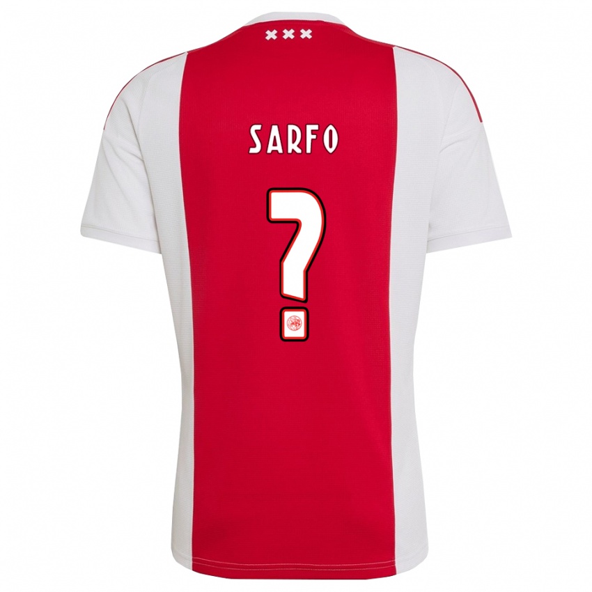 נשים Raphael Sarfo #0 אדום לבן צהוב ג'רזי ביתית 2026/27 חולצה קצרה נשים Raphael Sarfo #0 אדום לבן צהוב ג'רזי ביתית 2026/27 חולצה קצרה