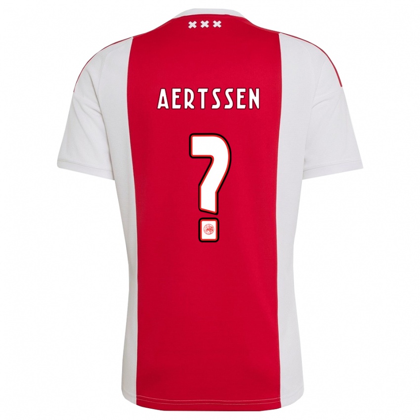נשים Olivier Aertssen #0 אדום לבן צהוב ג'רזי ביתית 2026/27 חולצה קצרה
