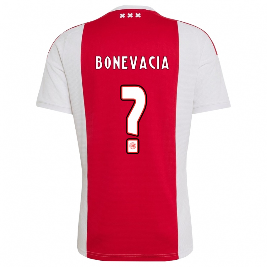 נשים Giuliano Bonevacia #0 אדום לבן צהוב ג'רזי ביתית 2026/27 חולצה קצרה