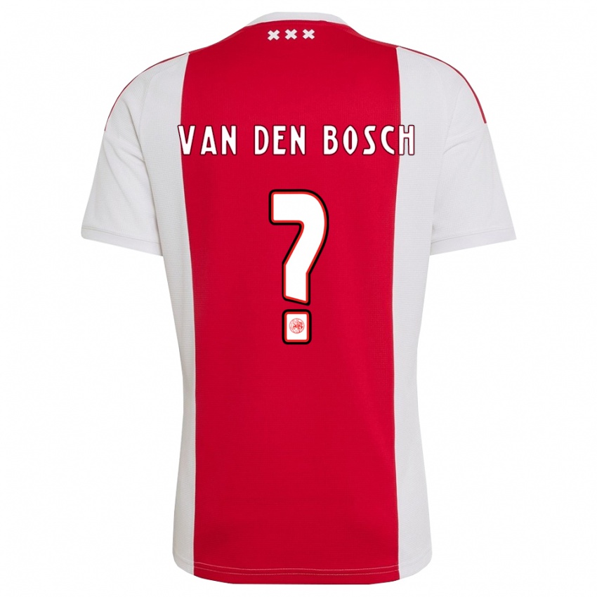 נשים Frederico Van Den Bosch #0 אדום לבן צהוב ג'רזי ביתית 2026/27 חולצה קצרה