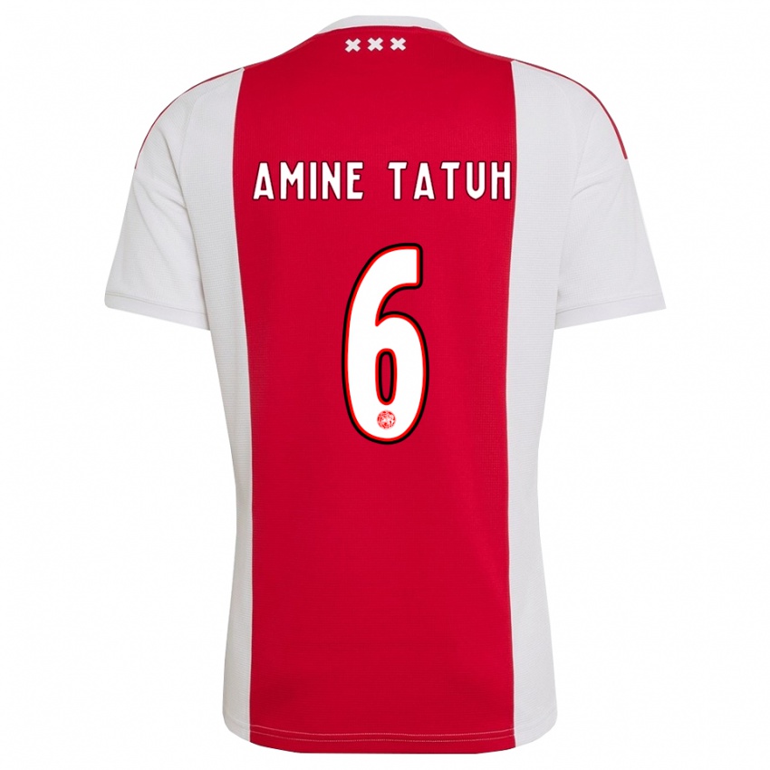נשים Mohammed Amine Tatuh #6 אדום לבן צהוב ג'רזי ביתית 2026/27 חולצה קצרה