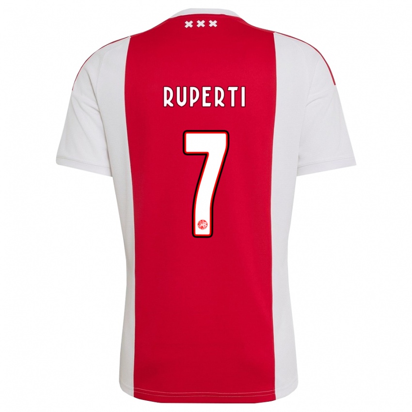נשים Danilio Ruperti #7 אדום לבן צהוב ג'רזי ביתית 2026/27 חולצה קצרה