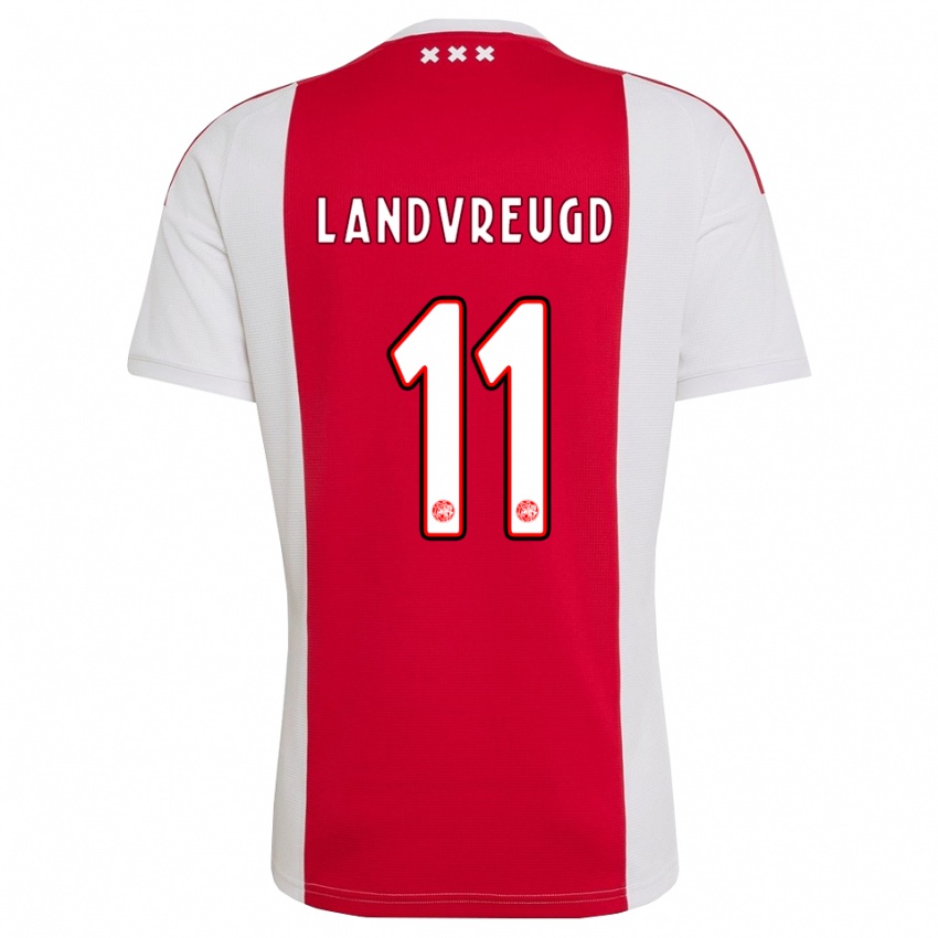 נשים Nafairon Landvreugd #11 אדום לבן צהוב ג'רזי ביתית 2026/27 חולצה קצרה