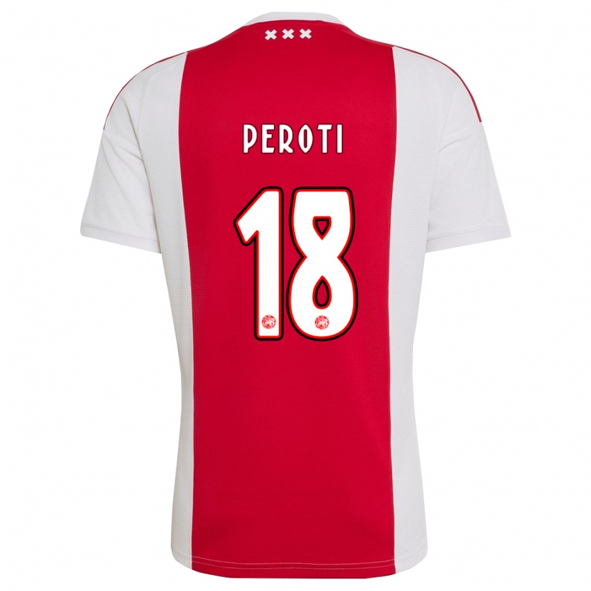 נשים Eljero Peroti #18 אדום לבן צהוב ג'רזי ביתית 2026/27 חולצה קצרה