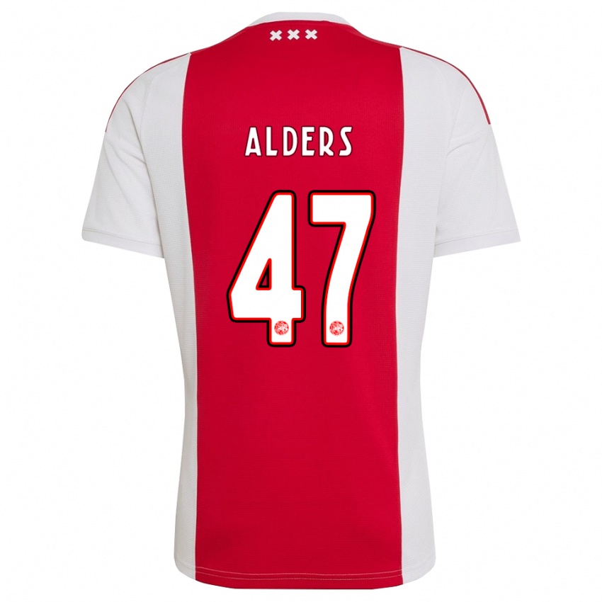 נשים Gerald Alders #47 אדום לבן צהוב ג'רזי ביתית 2026/27 חולצה קצרה