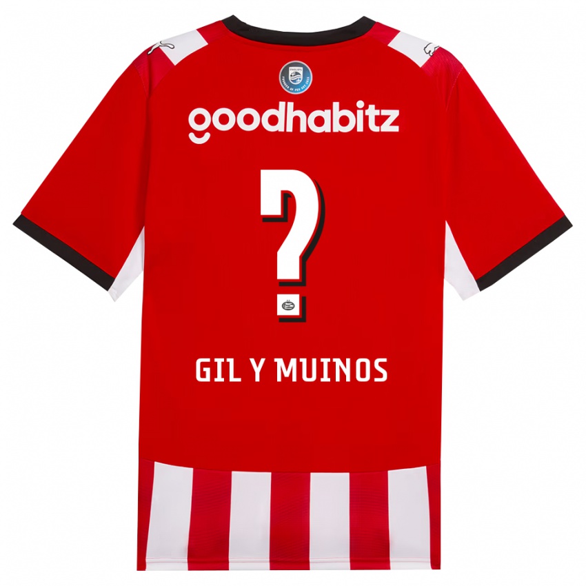נשים Yael Gil Y Muinos #0 אדום לבן שחור ג'רזי ביתית 2026/27 חולצה קצרה