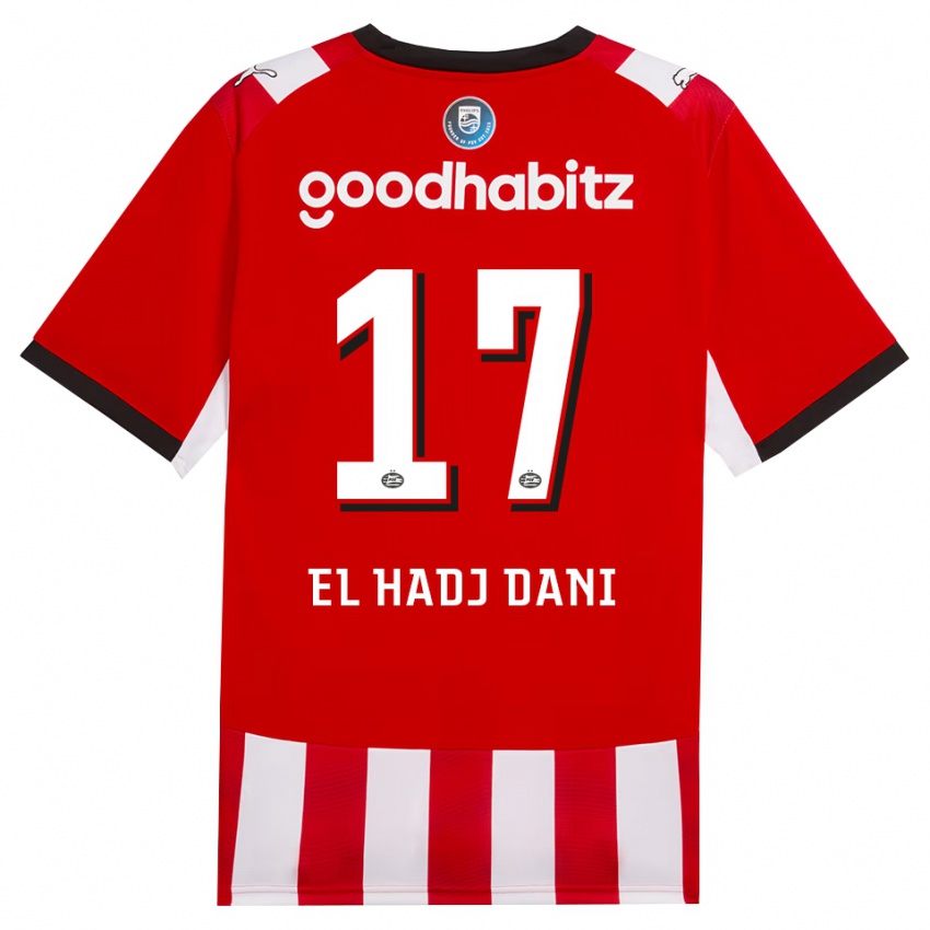 נשים Soudais El Hadj Dani #17 אדום לבן שחור ג'רזי ביתית 2026/27 חולצה קצרה