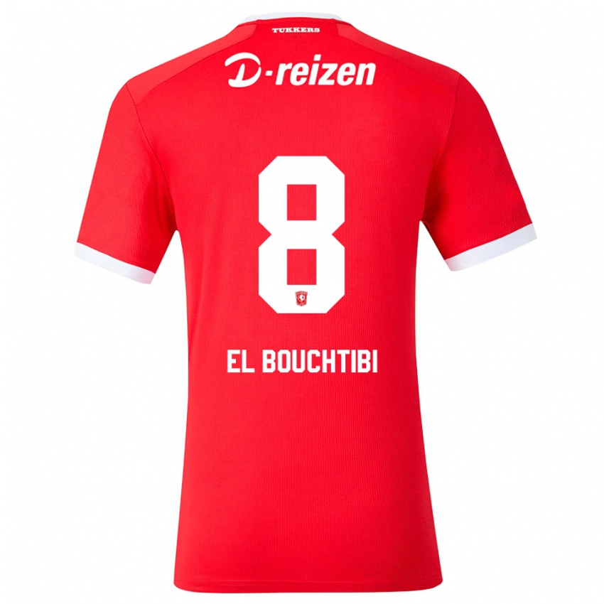נשים Ilias El Bouchtibi #8 אדום לבן ג'רזי ביתית 2026/27 חולצה קצרה