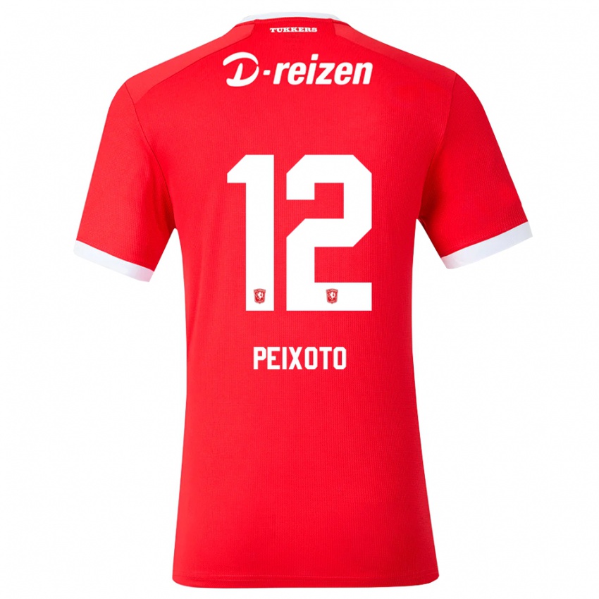 נשים Guilherme Peixoto #12 אדום לבן ג'רזי ביתית 2026/27 חולצה קצרה