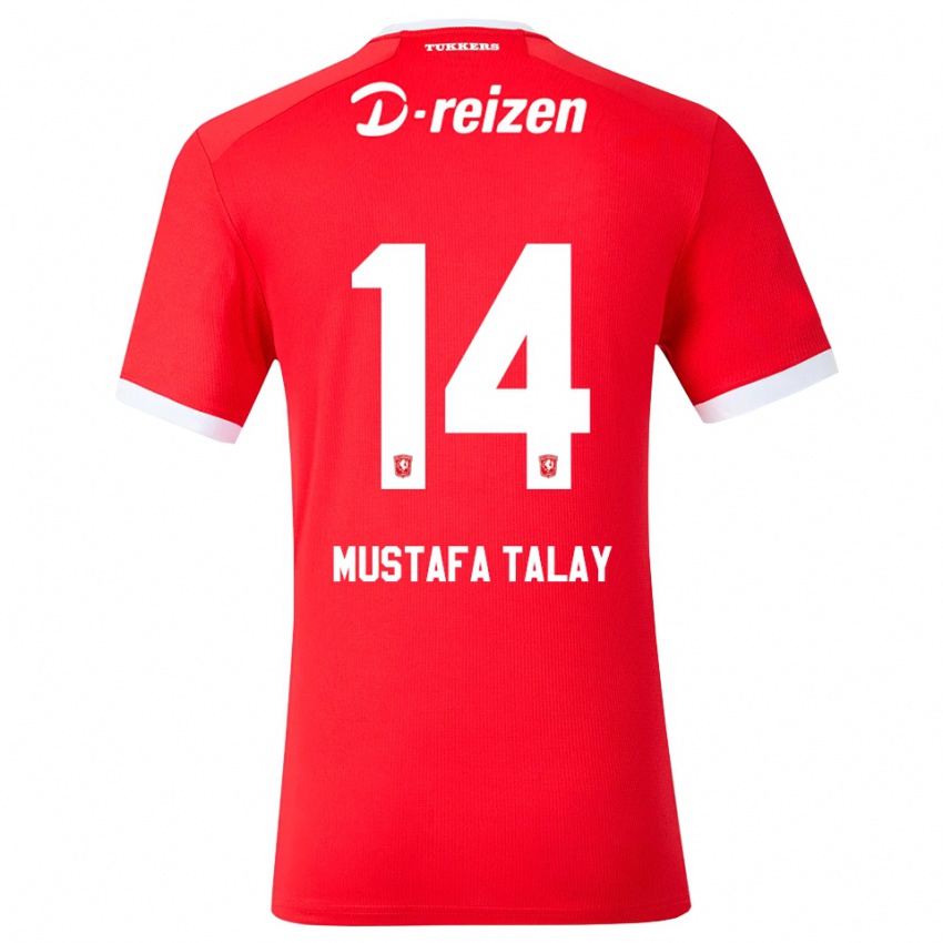 נשים Kaan Mustafa Talay #14 אדום לבן ג'רזי ביתית 2026/27 חולצה קצרה