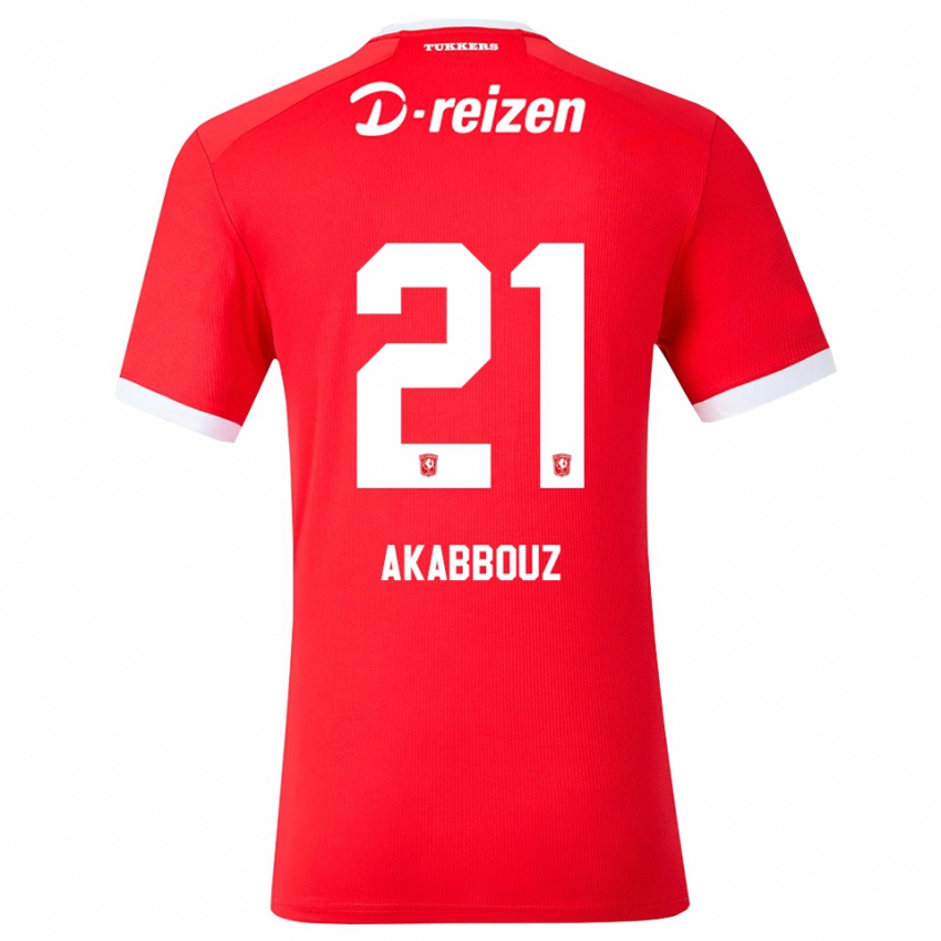נשים Imrane Akabbouz #21 אדום לבן ג'רזי ביתית 2026/27 חולצה קצרה