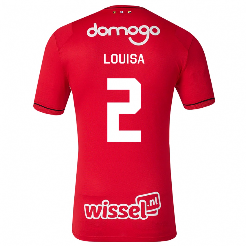 נשים Genairo Louisa #2 אדום לבן שחור ג'רזי ביתית 2026/27 חולצה קצרה