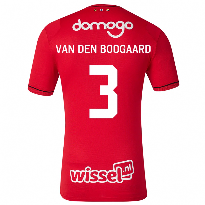נשים Brian Van Den Boogaard #3 אדום לבן שחור ג'רזי ביתית 2026/27 חולצה קצרה