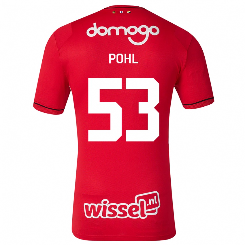 נשים Ferdinand Pohl #53 אדום לבן שחור ג'רזי ביתית 2026/27 חולצה קצרה