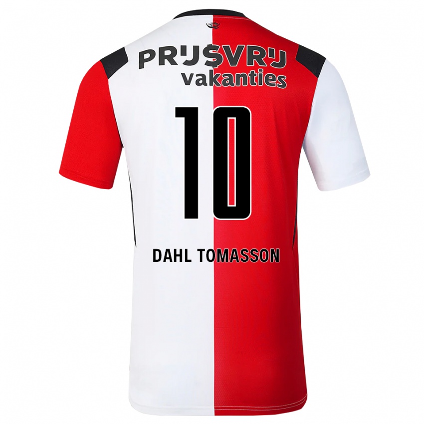 נשים Luca Dahl Tomasson #10 אדום לבן שחור ג'רזי ביתית 2026/27 חולצה קצרה