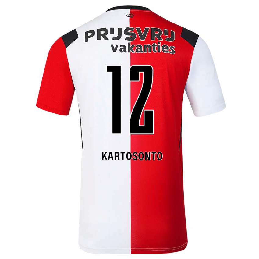 נשים Sirano Kartosonto #12 אדום לבן שחור ג'רזי ביתית 2026/27 חולצה קצרה