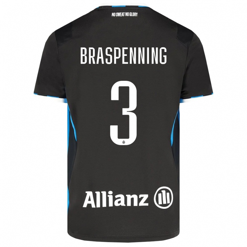 נשים Daan Braspenning #3 שחור אדום כחול ג'רזי ביתית 2026/27 חולצה קצרה