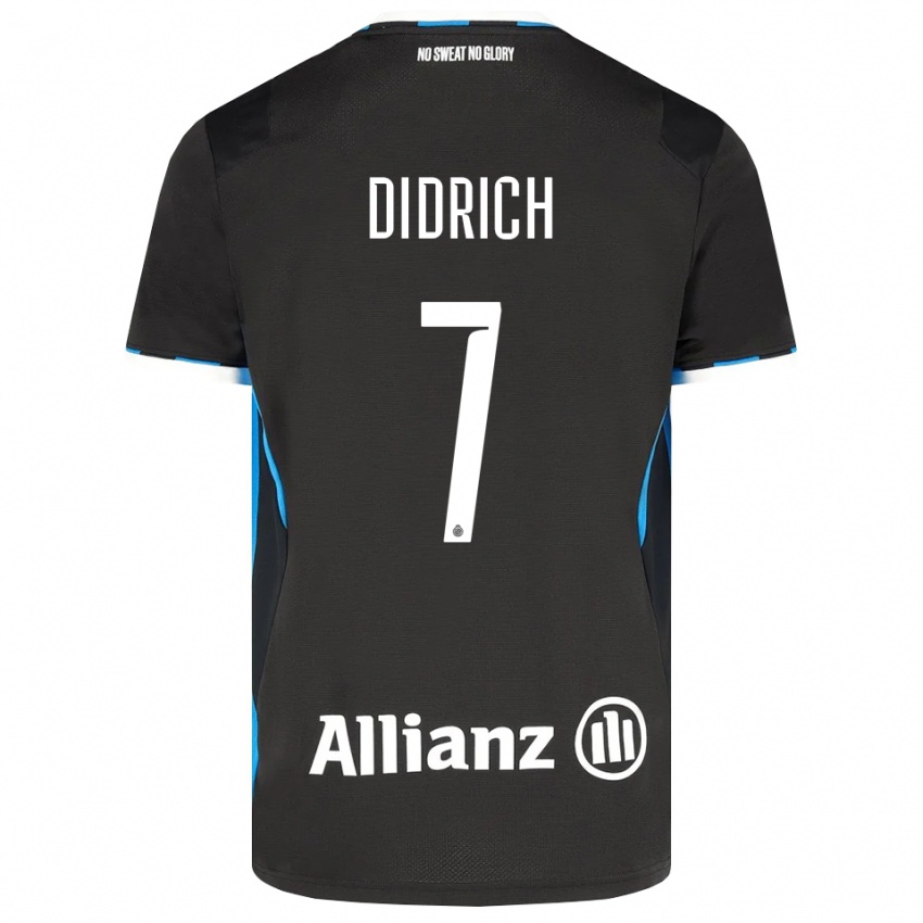 נשים Brian Didrich #7 שחור אדום כחול ג'רזי ביתית 2026/27 חולצה קצרה