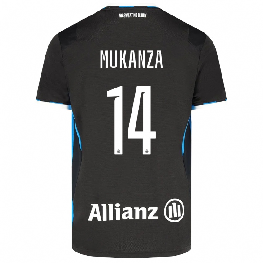 נשים Blessing Mukanza #14 שחור אדום כחול ג'רזי ביתית 2026/27 חולצה קצרה