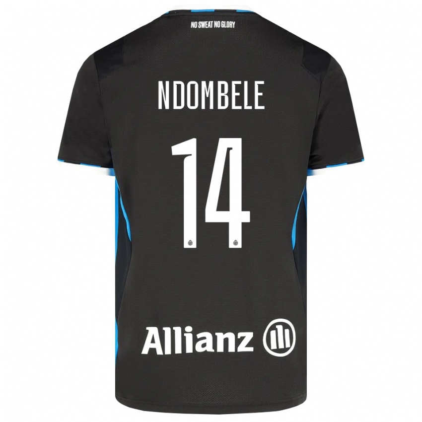 נשים Don Ndombele #14 שחור אדום כחול ג'רזי ביתית 2026/27 חולצה קצרה