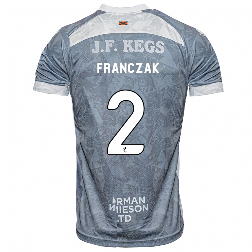 נשים Emil Franczak #2 אפור דהוי הרחק ג'רזי 2026/27 חולצה קצרה