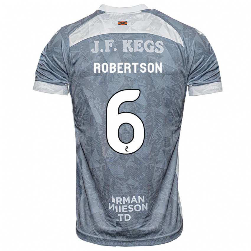 נשים Ashley Robertson #6 אפור דהוי הרחק ג'רזי 2026/27 חולצה קצרה