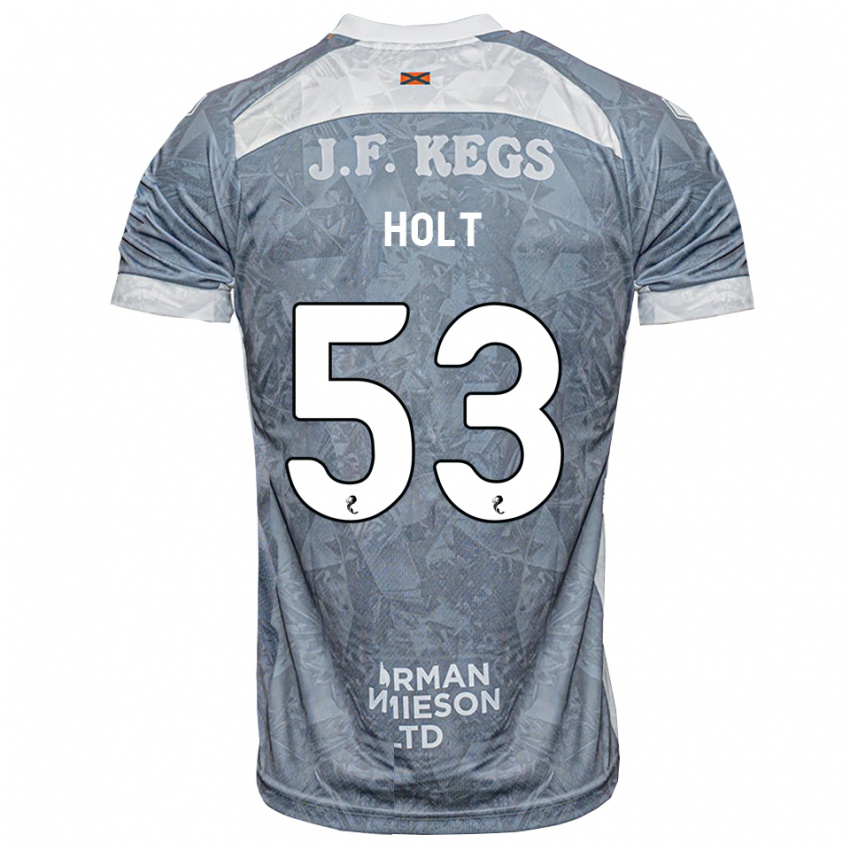 נשים Josh Holt #53 אפור דהוי הרחק ג'רזי 2026/27 חולצה קצרה