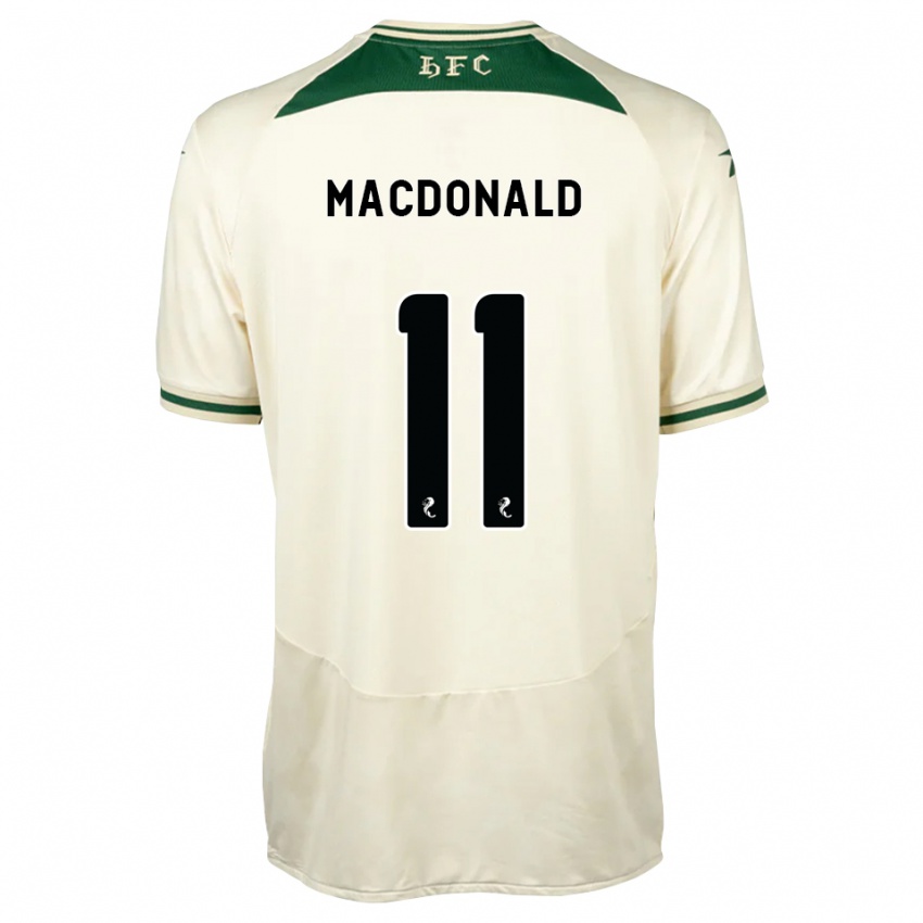 נשים Callum Macdonald #11 לבן ירוק יער הרחק ג'רזי 2026/27 חולצה קצרה