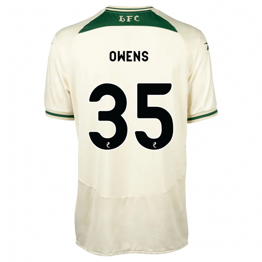 נשים Freddie Owens #35 לבן ירוק יער הרחק ג'רזי 2026/27 חולצה קצרה