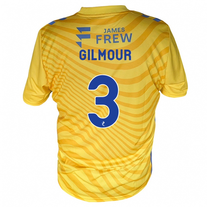 נשים Josh Gilmour #3 כחול מלכותי צהוב הרחק ג'רזי 2026/27 חולצה קצרה