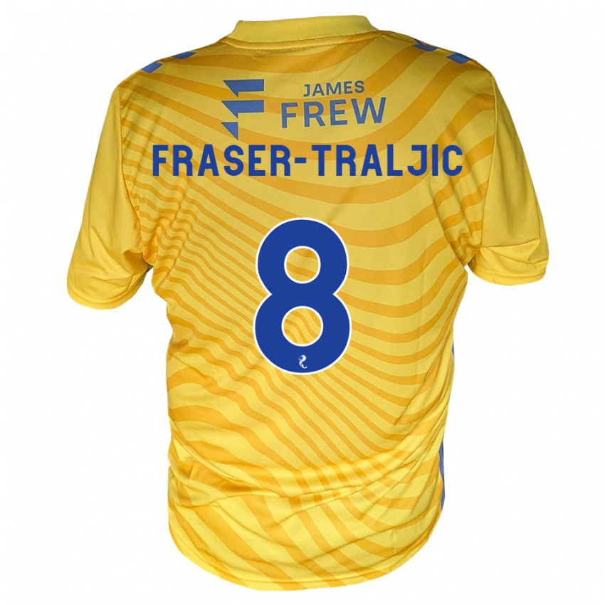 נשים Kali Fraser-Traljic #8 כחול מלכותי צהוב הרחק ג'רזי 2026/27 חולצה קצרה