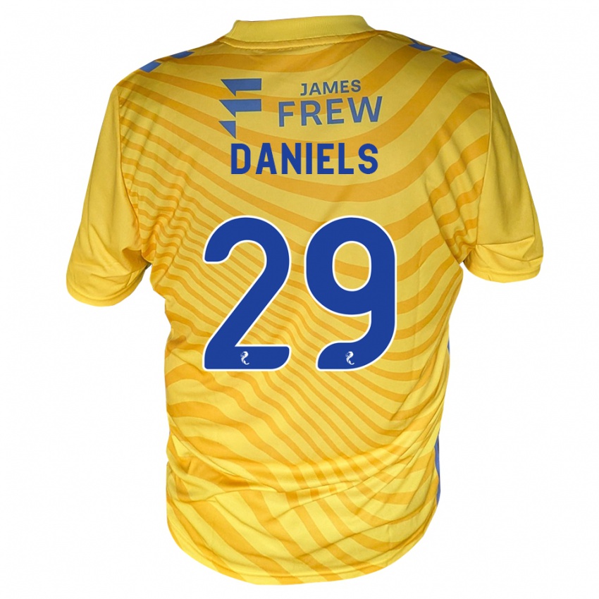 נשים Djenairo Daniels #29 כחול מלכותי צהוב הרחק ג'רזי 2026/27 חולצה קצרה