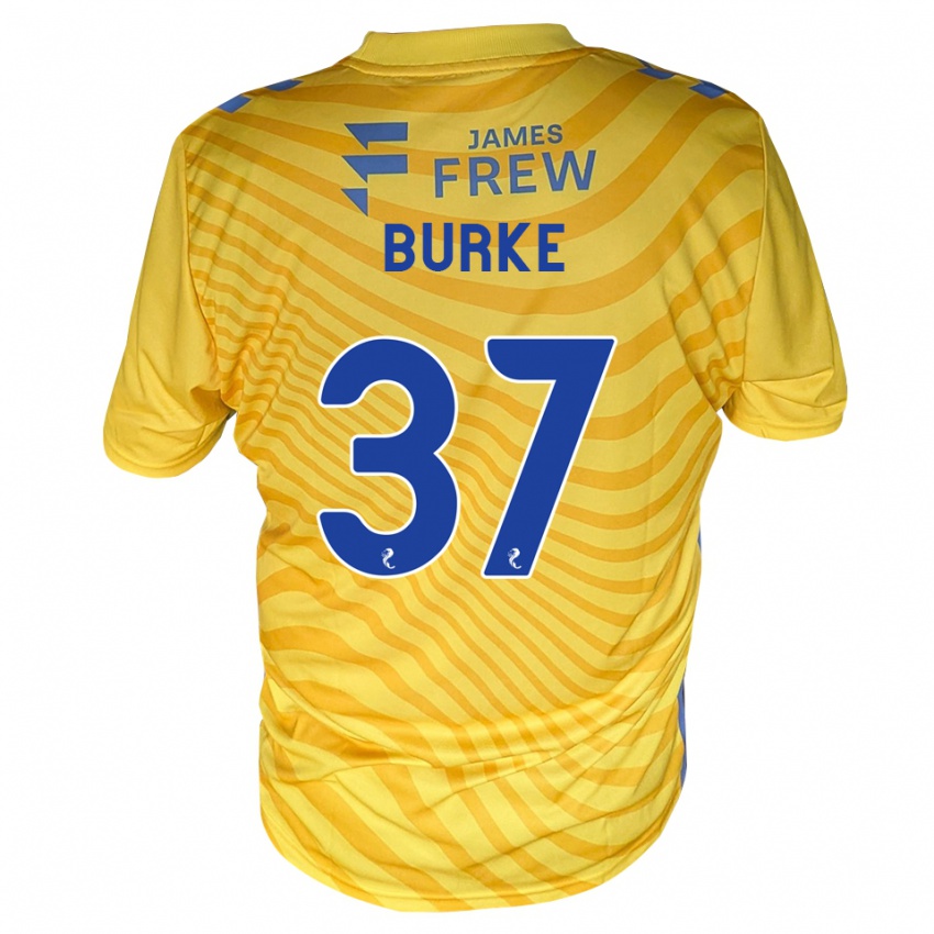 נשים Cole Burke #37 כחול מלכותי צהוב הרחק ג'רזי 2026/27 חולצה קצרה