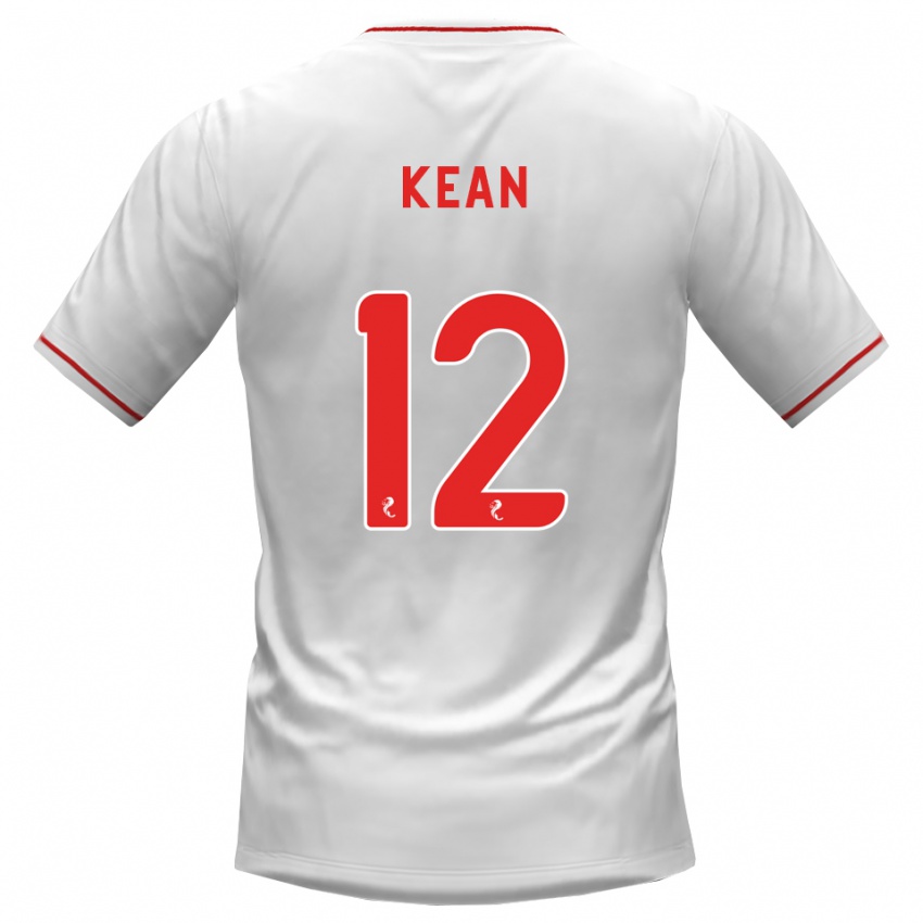 נשים Chloe Kean #12 לבן אדום הרחק ג'רזי 2026/27 חולצה קצרה