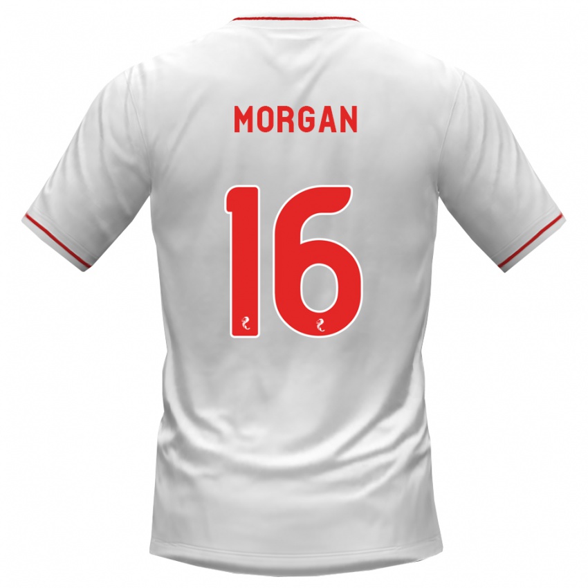 נשים Briony Morgan #16 לבן אדום הרחק ג'רזי 2026/27 חולצה קצרה