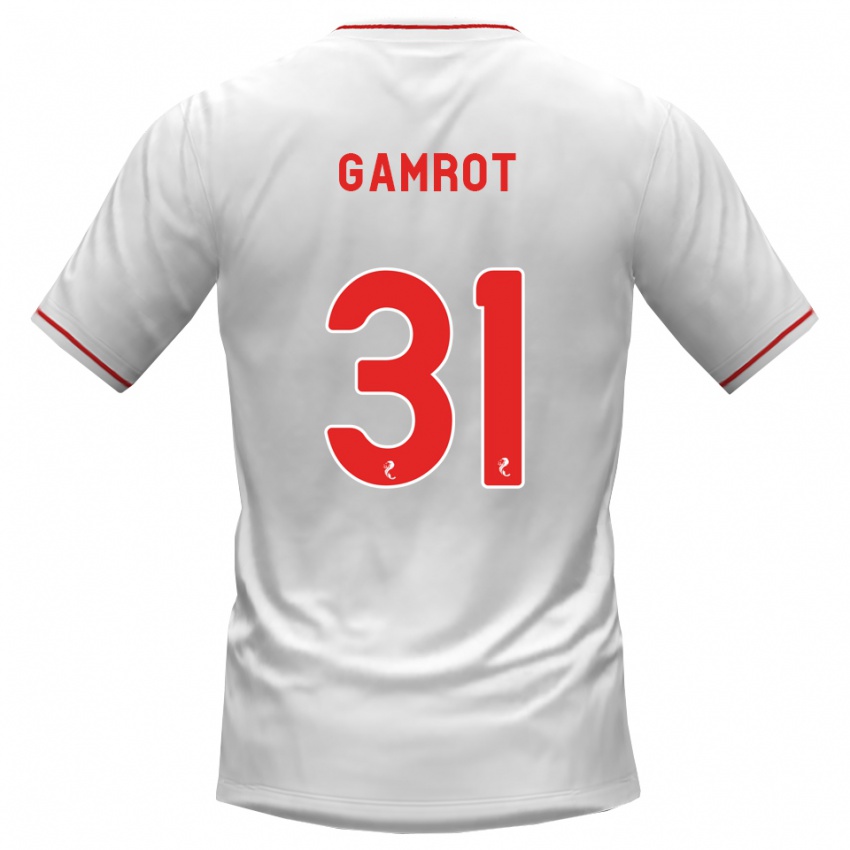 נשים Schenai Gamrot #31 לבן אדום הרחק ג'רזי 2026/27 חולצה קצרה