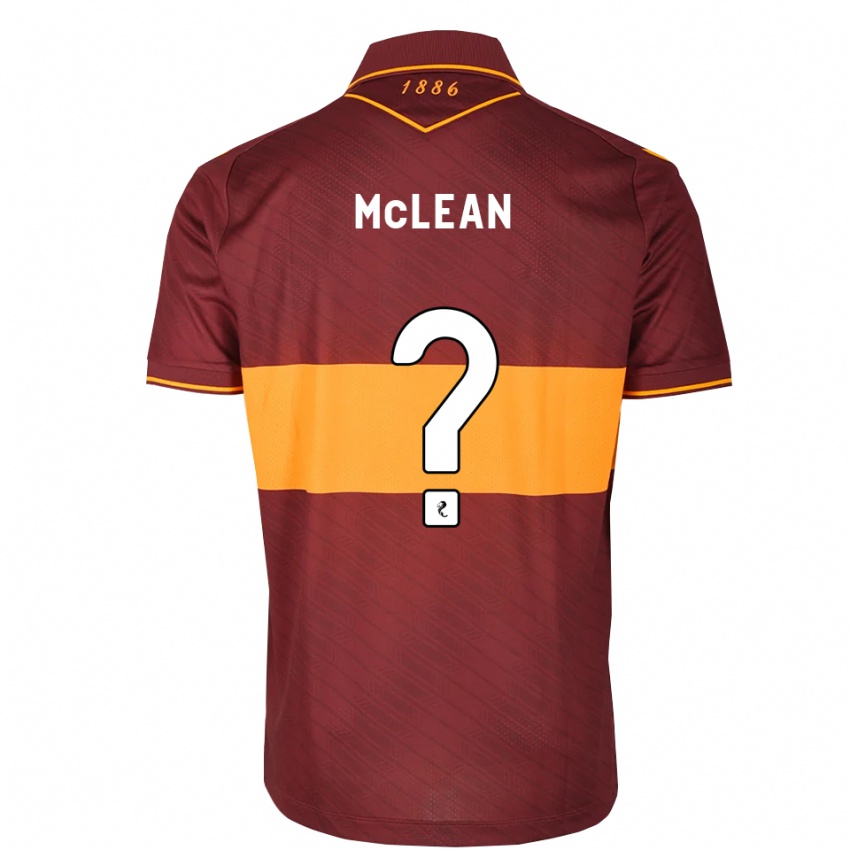 נשים Harry Mclean #0 כתום בורדו הרחק ג'רזי 2026/27 חולצה קצרה