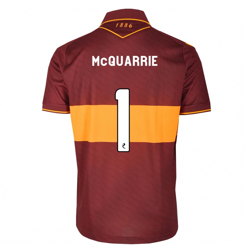 נשים Colbi Mcquarrie #1 כתום בורדו הרחק ג'רזי 2026/27 חולצה קצרה