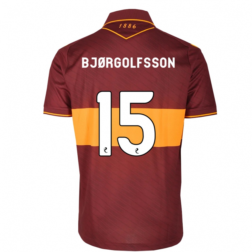 נשים Eythor Bjørgolfsson #15 כתום בורדו הרחק ג'רזי 2026/27 חולצה קצרה