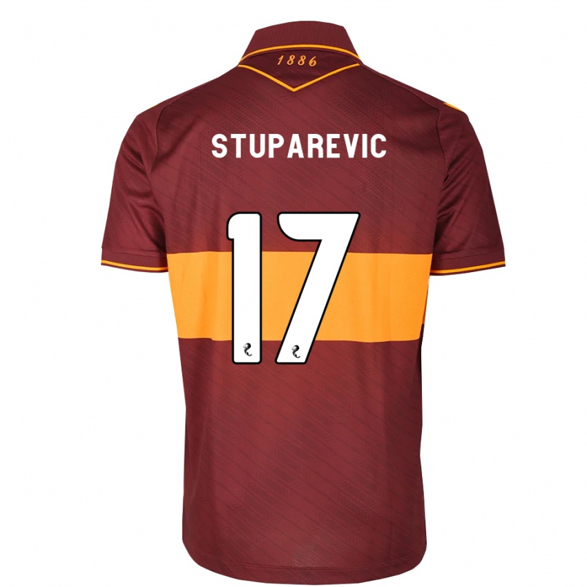 נשים Filip Stuparević #17 כתום בורדו הרחק ג'רזי 2026/27 חולצה קצרה